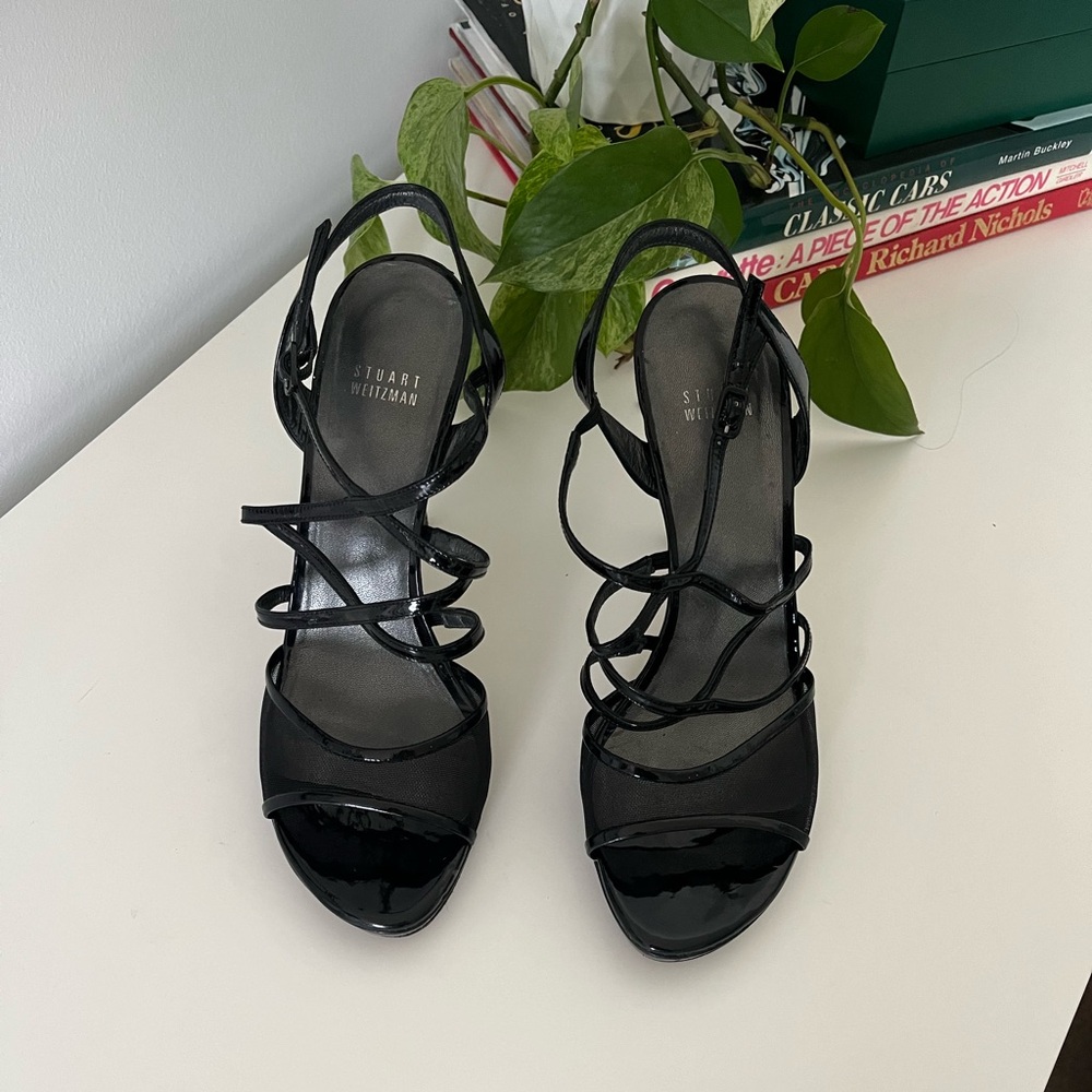Stuart Weitzman Strappy Platform Heel Sandals